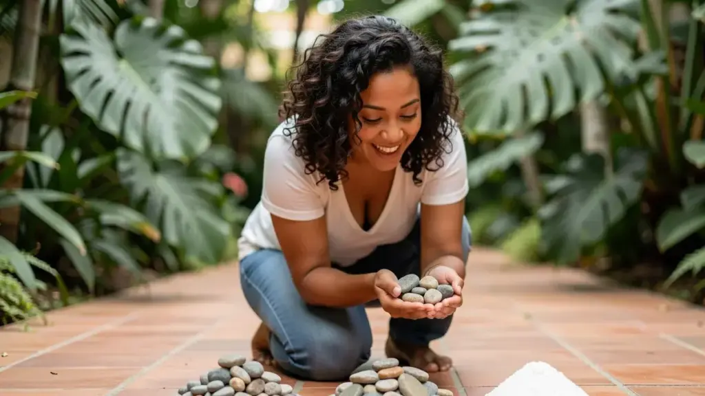 Pedras para jardim: como escolher entre seixo, brita e dolomita