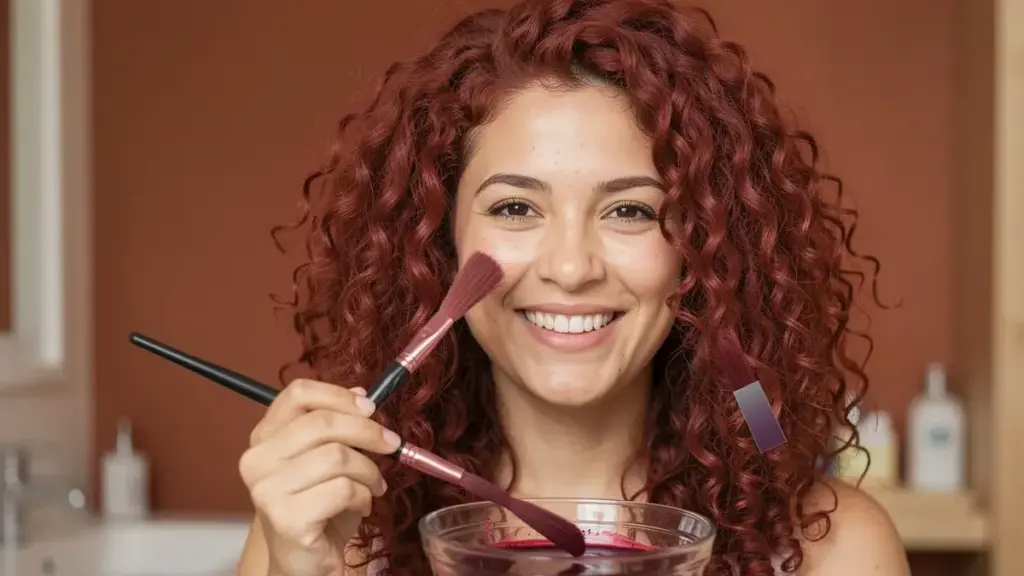 Tinta de cabelo marsala em casa: o que funciona, o que mancha e o que ninguém te conta