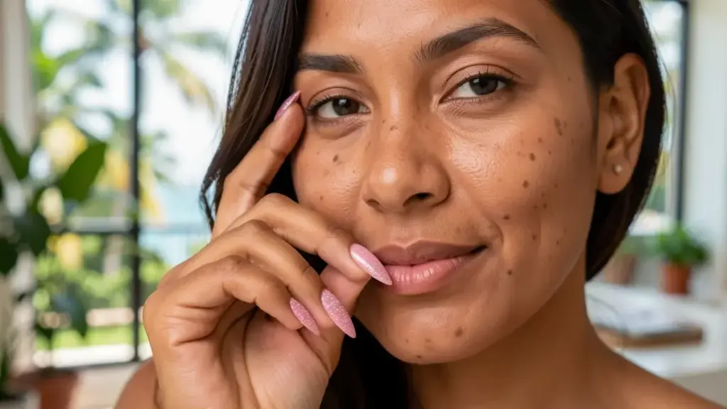Unha de gel rosa com glitter: tons, formatos e jeitos de aplicar que funcionam